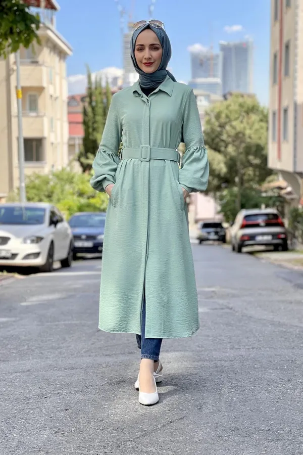 Moda Çizgi Desenli Tunik