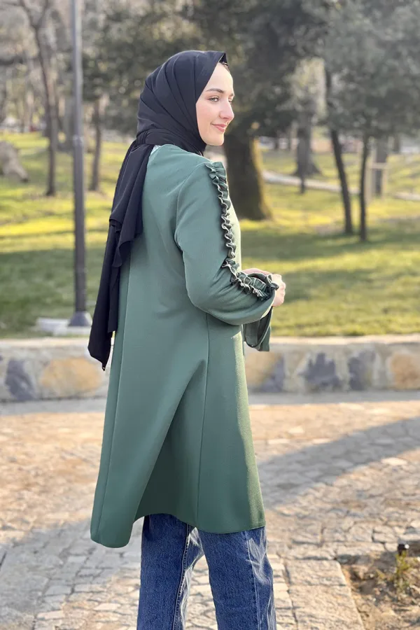 Moda Çizgi Desenli Tunik