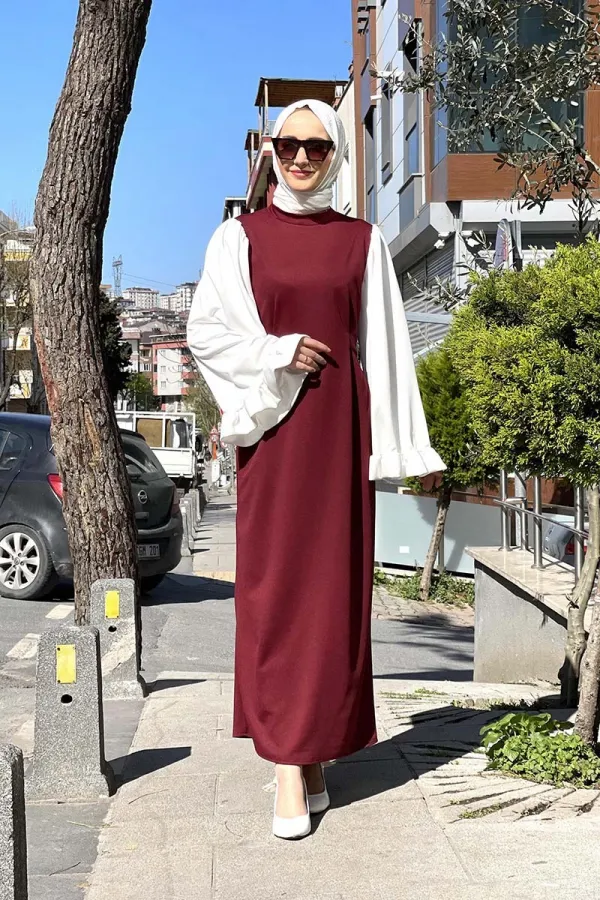 Moda Çizgi Tesettür Elbise