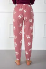 Moda Çizgi Bayan Welsoft Polar Tek Alt Pijama 210048