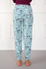 Moda Çizgi Bayan Welsoft Polar Tek Alt Pijama 210046