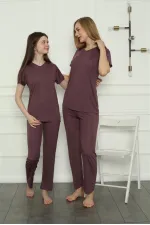 Moda Çizgi Anne Kız Aile Penye Pijama Takım Ayrı Ayrı Satılır. Fiyatları Farklıdır 50106