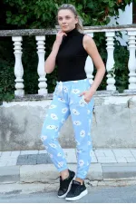 Moda Çizgi Kadın Welsoft Polar Tek Alt Pijama 210059