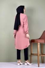 Moda Çizgi Desenli Tunik