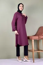 Moda Çizgi Desenli Tunik