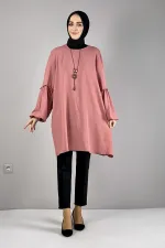 Moda Çizgi Desenli Tunik