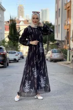 Moda Çizgi Tesettür Elbise