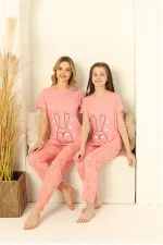 Moda Çizgi Anne Kız Aile Pijama Takım Ayrı Ayrı Satılır 50100