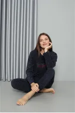 Moda Çizgi Welsoft Polar Kadın Pijama Takımı 8517