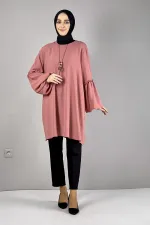 Moda Çizgi Desenli Tunik