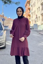 Moda Çizgi Desenli Tunik