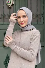 Moda Çizgi Triko Tunik