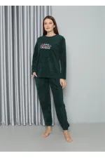 Moda Çizgi Welsoft Polar Kadın Pijama Takımı 8516