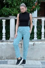 Moda Çizgi Kadın Welsoft Polar Tek Alt Pijama 210061