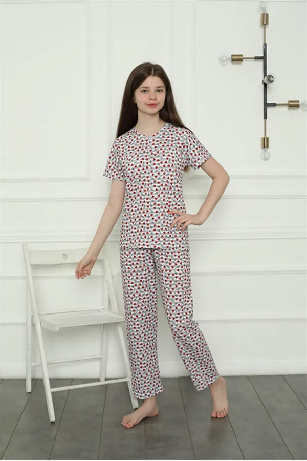 Moda Çizgi Anne Kız Aile Penye Pijama Takım Ayrı Ayrı Satılır. Fiyatları Farklıdır 50119