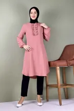 Moda Çizgi Desenli Tunik