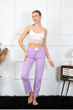 Moda Çizgi Kadın Pamuklu Alt Pijama 27459