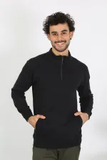 moda çizgi Erkek 3 İplik Penye Sweatshirt 6850