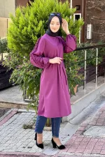 Moda Çizgi Desenli Tunik