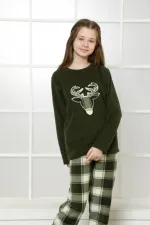 Moda Çizgi WelSoft Polar Çocuk Pijama Takımı 4633