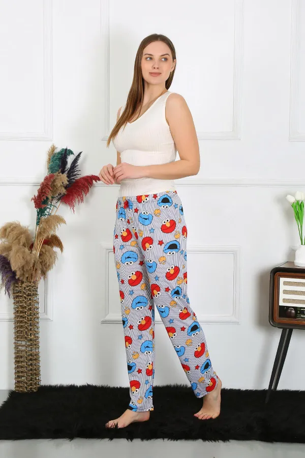 Moda Çizgi Kadın Pamuklu Tek Alt Pijama 27516