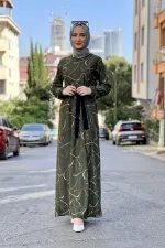 Moda Çizgi Tesettür Elbise