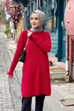 Moda Çizgi Triko Tunik