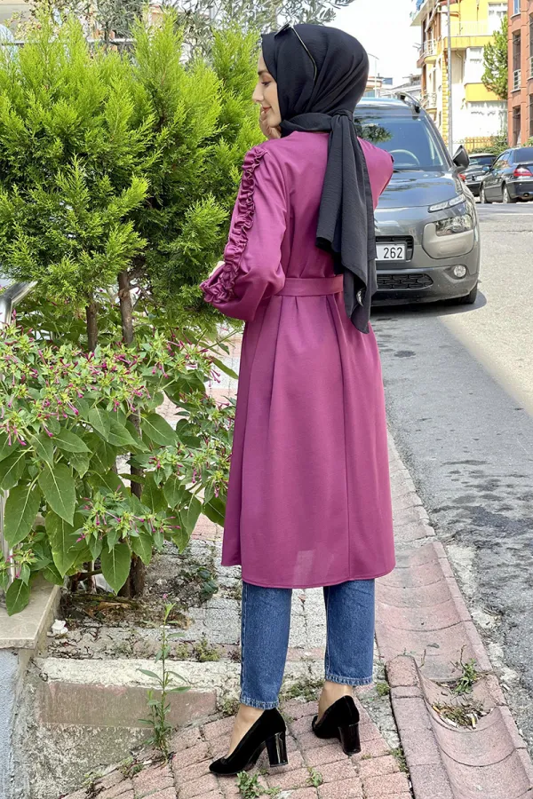 Moda Çizgi Desenli Tunik