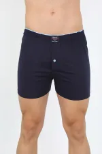 Moda Çizgi Erkek Penye Boxer Lacivert 40091