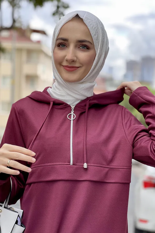 Moda Çizgi Desenli Tunik