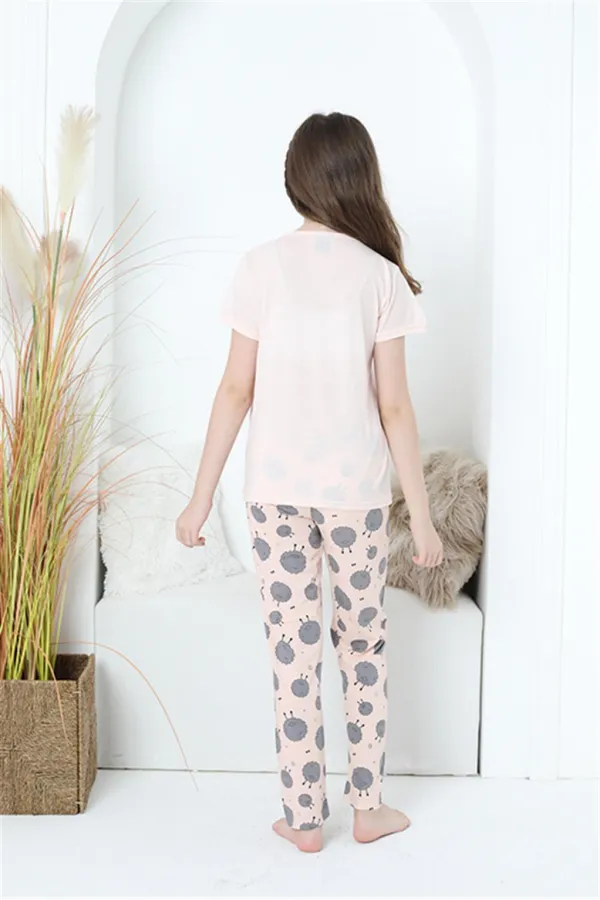 Moda Çizgi Anne Kız Aile I Love Yoga Pijama Takım Ayrı Ayrı Satılır 50101