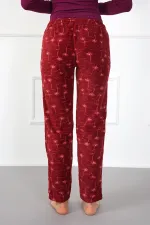 Moda Çizgi Bayan Welsoft Polar Tek Alt Pijama 210049