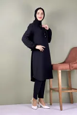 Moda Çizgi Desenli Tunik