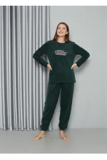 Moda Çizgi Welsoft Polar Kadın Pijama Takımı 8516