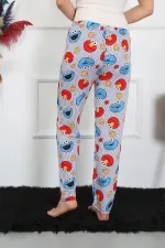 Moda Çizgi Kadın Pamuklu Tek Alt Pijama 27516