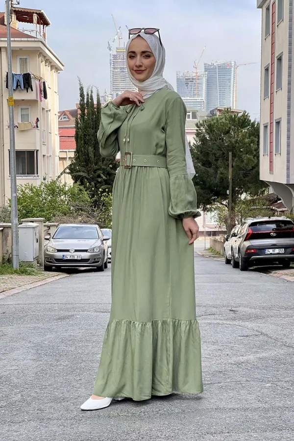 Moda Çizgi Tesettür Elbise